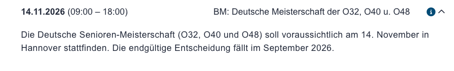Deutsche Senioren-Meisterschaft Badminton 14.11.2026